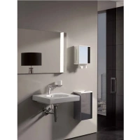 Диспенсер бумажных полотенец Keuco Collection Moll 12785010100, 28.5 см, алюминий серебристый анодированный/белый - Gidratop.ru изображение