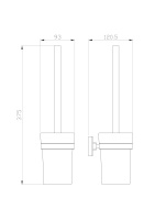 Туалетный ершик в комплекте WONZON & WOGHAND ROMA, Бронза (WW-7229) - Gidratop.ru изображение