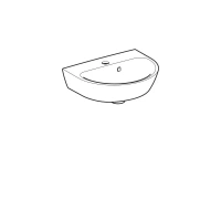 Раковина Geberit Renova 500.375.01.1, 45 х 36 см, белая - Gidratop.ru изображение