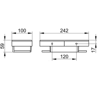 Полка для душа Keuco Smart.2 14758010100, цвет белый/хром - Gidratop.ru изображение