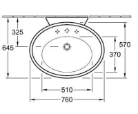 Раковина Villeroy&Boch Amadea 7185A1R1, 75 x 57 см - Gidratop.ru изображение