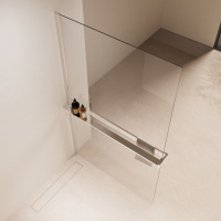 Душевая перегородка Walk-In VSW-1HR100CL, 1000*2000, хром, стекло прозрачное - Gidratop.ru изображение