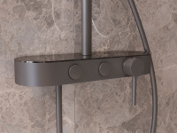 Душевая стойка VSFS-402GM, вороненая сталь - Gidratop.ru изображение