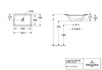 Раковина Villeroy&Boch Loop&Friends 4A560001, 51 х 34.5 см, встраиваемая, альпиский белый - Gidratop.ru изображение