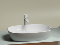 Умывальник чаша накладная овальная Element 600x380x138мм - Gidratop.ru изображение