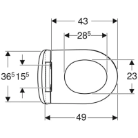 Подвесной унитаз Geberit iCon 500.814.00.1 безободковый, с сиденьем для унитаза - Gidratop.ru изображение