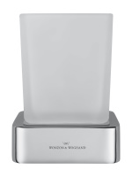 Стакан для зубных щеток с держателем WONZON & WOGHAND LOTTE, Хром (WW-8321) - Gidratop.ru изображение