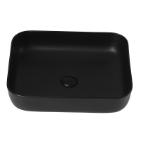 Раковина накладная ABBER Rechteck AC2202MB черная матовая - Gidratop.ru изображение