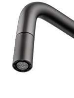 Смеситель для кухни с выдвижным изливом WONZON & WOGHAND, Темный графит (WW-6018-BGG) - Gidratop.ru изображение