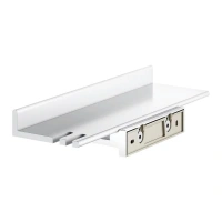 Полка для душа Keuco Reva 12858510000, с крючками, цвет белый матовый - Gidratop.ru изображение