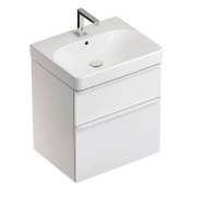 Раковина Geberit Smyle Square 500.229.01.1, 60 х 48 см, белая - Gidratop.ru изображение