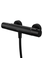 Смеситель для душа с термостатом WONZON & WOGHAND INN 6, Черный матовый  (WW-B2029-A-MB) - Gidratop.ru изображение