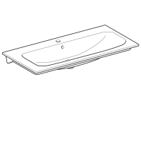 Раковина Geberit Renova Plan 122200000, 100 х 48 см, белая - Gidratop.ru изображение