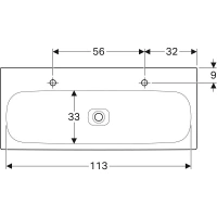 Раковина Geberit Citterio 500.553.01.1, 120 х 50 см, белая - Gidratop.ru изображение