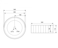 Раковина накладная ABBER Bequem AC2111 белая - Gidratop.ru изображение