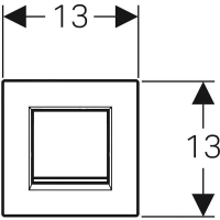 Клавиша Geberit Sigma 116.017.KK.1 Type 30, панель и клавиша - белые, декор - позолота - Gidratop.ru изображение