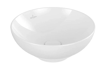 Раковина Villeroy&Boch Loop & Friends D38 см, с переливом, альпийский белый, 4A450001