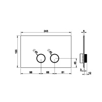 Gessi Anello клавиши смыва Geberit Sigma 8 e Sigma 12., цвет: хром - Gidratop.ru изображение