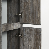 KRAFT Шкаф подвесной с двумя распашными дверцами с доводчиками, с двумя полками, правосторонний, Pino Pasadena, 330x300x1600, KRAFT-1600-2A-SC-PP-R - Gidratop.ru изображение