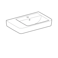 Раковина Geberit Renova Plan, 75 х 48 см, белая, R/L - Gidratop.ru изображение