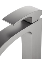 Смеситель для раковины высокий WONZON & WOGHAND FIT, Темный графит (WW-88239009-BGM) - Gidratop.ru изображение