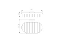 Мыльница с держателем WONZON & WOGHAND FIRST, Глянцевое золото (WW-8424-LG) - Gidratop.ru изображение