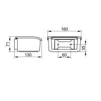 Контейнер Keuco Elegance 11667013000 для влажных салфеток, цвет хром/белый - Gidratop.ru изображение