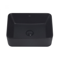 Раковина накладная ABBER Rechteck AC2213MB черная матовая - Gidratop.ru изображение