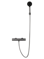 Смеситель для душа с термостатом WONZON & WOGHAND INN 2, Темный графит (WW-A2006-A-BGG) - Gidratop.ru изображение