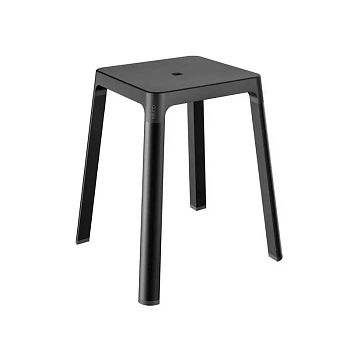 Табурет Keuco Axess 35082370037, цвет черный матовый/черный