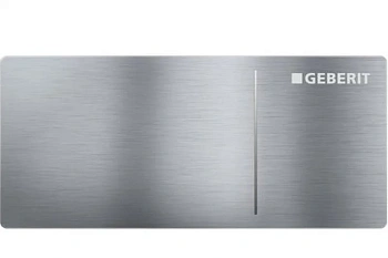 Клавиша Geberit Omega Type 70 115.084.FW.1 для унитаза, двойной смыв, алюминий, цвет нержавеющая сталь