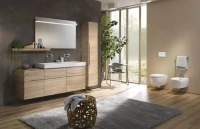 Раковина Geberit iCon 124090000, 90 х 48,5 см, перелив и отверстие под смеситель по центру, белая - Gidratop.ru изображение