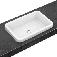Раковина Villeroy&Boch Architectura 41676001, 61,5 х 41,5 см, встраиваемая сверху, альпийский белый - Gidratop.ru изображение