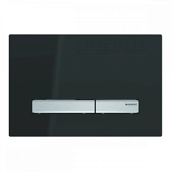 Клавиша Geberit Sigma Type 50 115.788.DW.2, двойной смыв, цинковое литье, черный