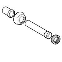 Переходник для колена смыва, хром глянцевый Geberit 118.026.21.1 - Gidratop.ru изображение