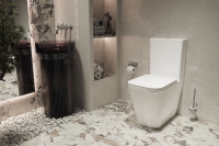 Унитаз-компакт Tornado Q-Line VT2-12T, цвет белый, ультратонкое сиденье soft-close, P-trap - Gidratop.ru изображение