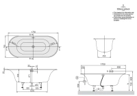 Ванна Villeroy&Boch Cetus UBQ175CEU7V, 175 х 75 см - Gidratop.ru изображение