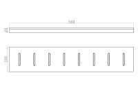 Полка для ванной WONZON & WOGHAND ECLIPSE, Глянцевое золото (WW-9127-LG) - Gidratop.ru изображение