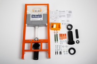 Инсталляция BelBagno 120 для подвесного унитаза, 1150х500х120 мм, со смывным бачком скрытого монтажа, фронтальное управление, крепление к стене в комп - Gidratop.ru изображение