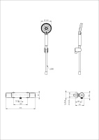 Смеситель для душа с термостатом WONZON & WOGHAND INN 2, Хром (WW-A2006-A-CR) - Gidratop.ru изображение