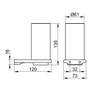 Стакан для щеток Keuco Edition 400 11550039000, держатель бронза шлифованная - Gidratop.ru изображение