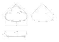 Акриловая ванна BELBAGNO BB07 - Gidratop.ru изображение