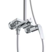 COMFORT-CVD-01 Душевая стойка со смесителем и изливом, хром - Gidratop.ru изображение