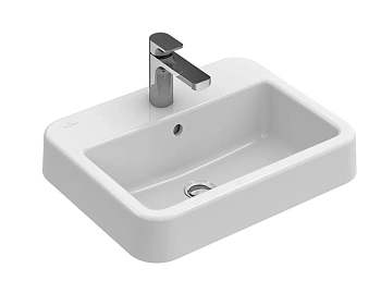 Раковина Villeroy&Boch Architectura 41935501, 55 см, фарфор, Альпийский белый