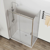 Душевой уголок City VSR-5CT9011CL, 1100*900, хром, стекло прозрачное - Gidratop.ru изображение