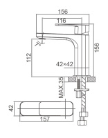 Смеситель для раковины WONZON & WOGHAND ARNIE, Хром (WW-691101-CR) - Gidratop.ru изображение