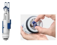 Инсталляция Geberit Duofix Delta для унитаза крепежом и с кнопкой Delta 21 хром, 458.149.21.1 - Gidratop.ru изображение