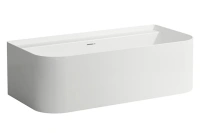 Ванна Laufen Sonar 2.2034.7.000.036.1, пристенная 160 x 81,5 см, материал Sentec, с отверстиями для смесителя - Gidratop.ru изображение