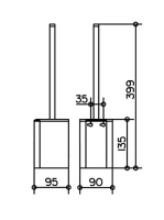 Ершик Keuco Plan 14972 010100 настенный - Gidratop.ru изображение