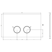 GESSI клавиша смыва для унитаза, двойная, для систем инсталляций Viega Prevista, цвет Gold PVD - Gidratop.ru изображение